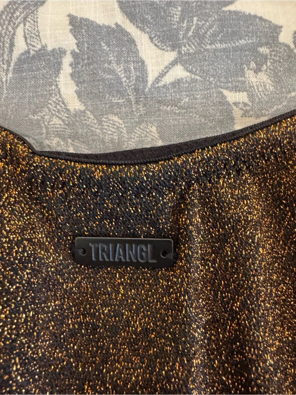 triangl swimwear Bronze Shimmer Bikini Top